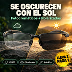 Lentes VisionMax que se oscurecen con el sol, fotocromáticos y polarizados