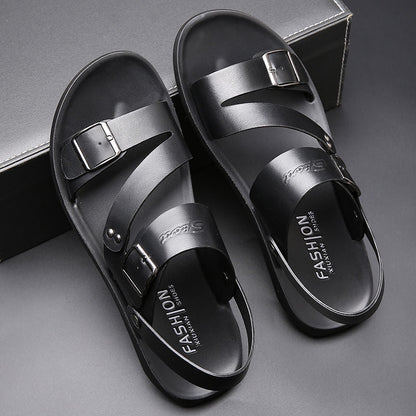 🔥 Gran oferta 🔥 Nuevas sandalias de playa de cuero para hombre