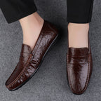 🐂Cuero🐂Mocasines de cuero para hombre de estilo británico