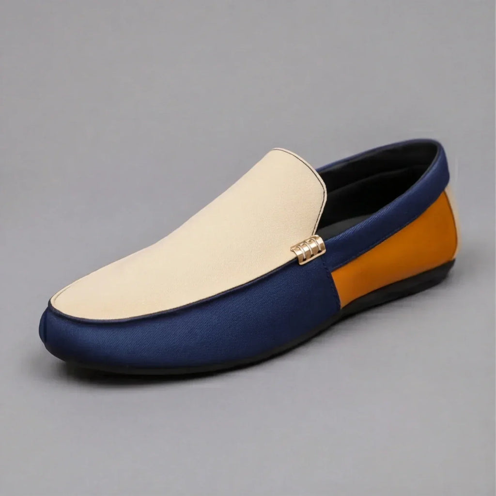 Mocasines de Lona para Hombre Estilo Patchwork