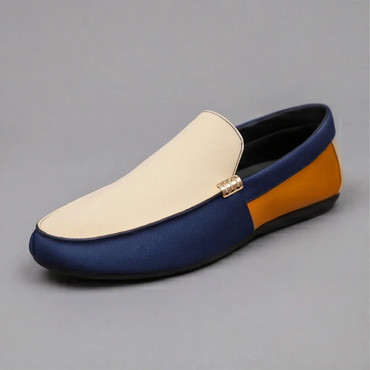 Mocasines de Lona para Hombre Estilo Patchwork