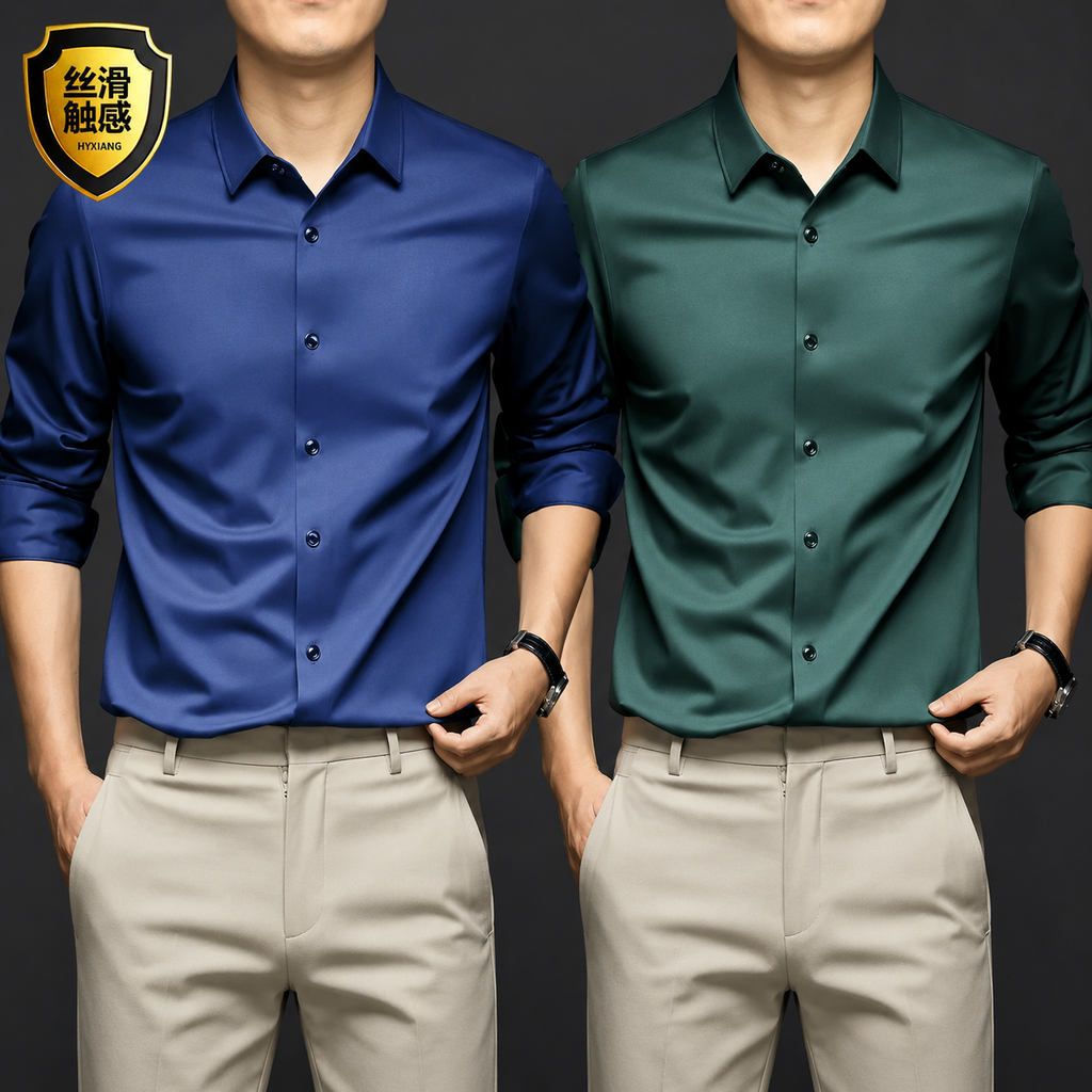 Camisa Ejecutiva Sin Arrugas para Hombre – Compra 1 y Llévate 2