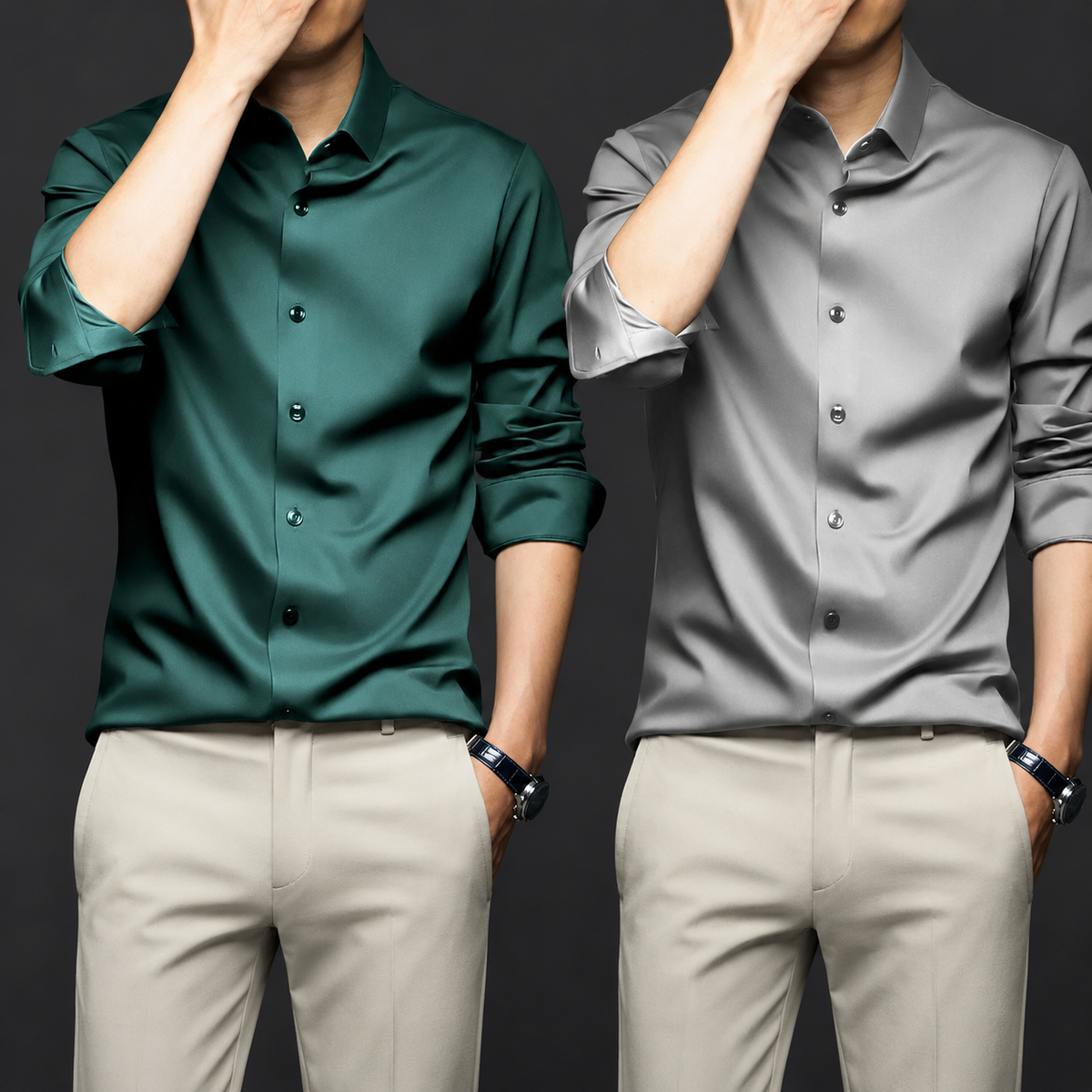 Camisa Ejecutiva Sin Arrugas para Hombre – Compra 1 y Llévate 2