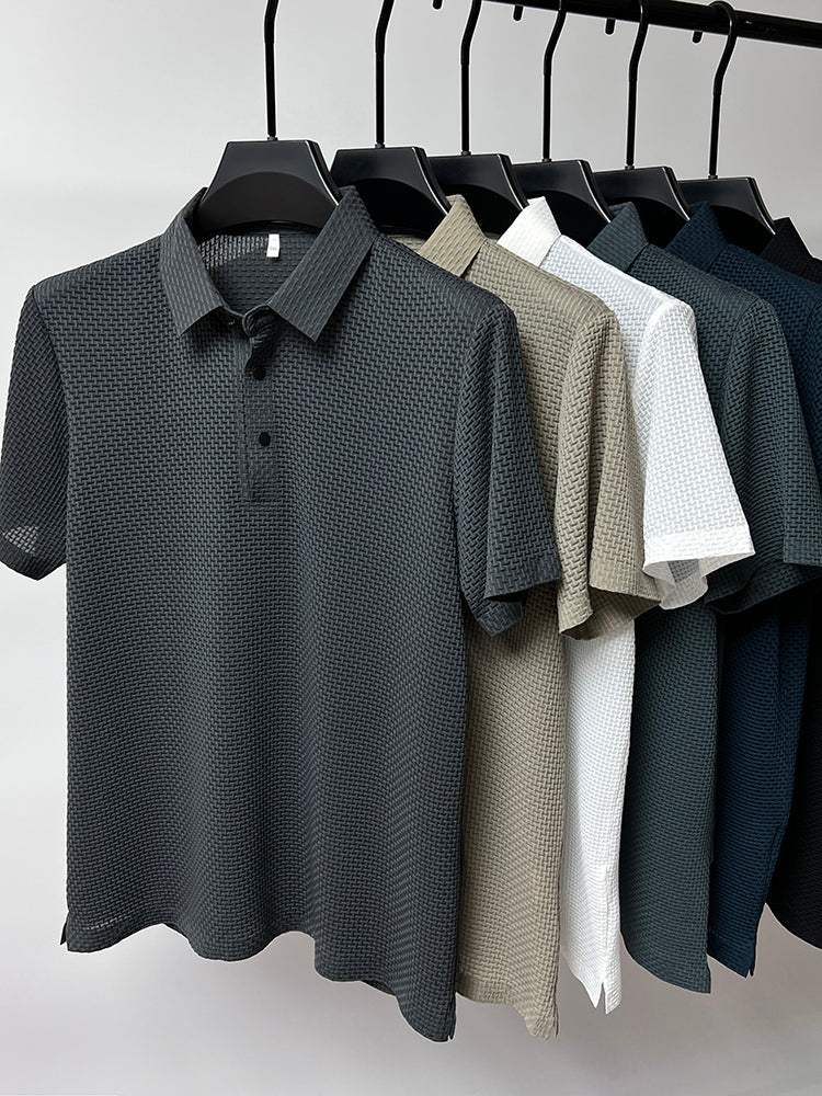 【50% DE DESCUENTO HOY】 CAMISA DE SEDA DE HIELO DE LUJO PARA HOMBRE - Compre 2 Envío gratis