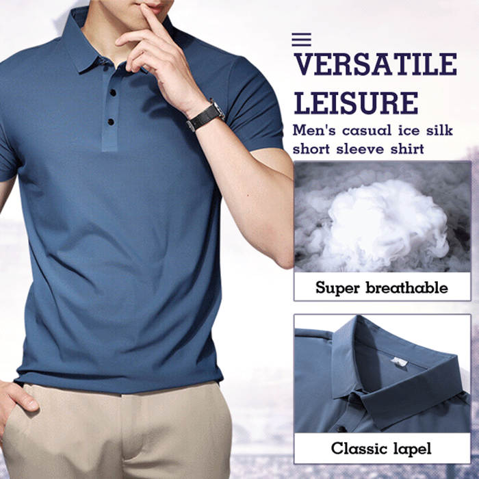 Camisa de seda de moda para hombres (35% de descuento)