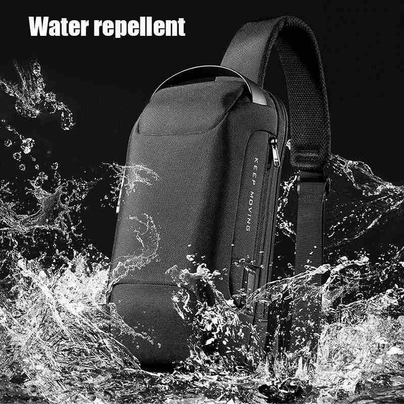 Bandolera Antirrobo para Hombre con Candado y Puerto USB