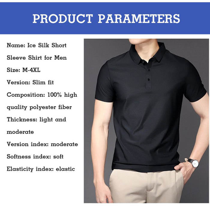 Camisa de seda de moda para hombres (35% de descuento)