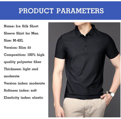 Camisa de seda de moda para hombres (35% de descuento)