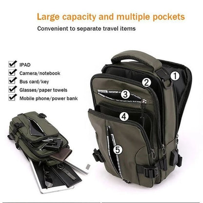 Bolsa de mensajero impermeable multifuncional🔥Promoción por tiempo limitado🔥