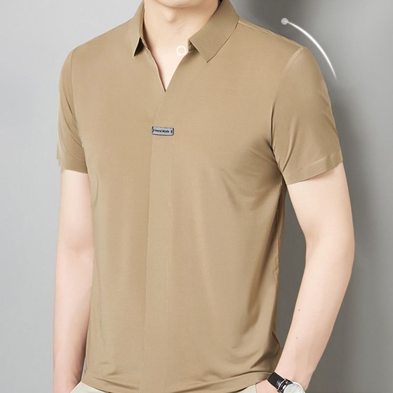 🔥2023 venta caliente🔥Camiseta de manga corta Ice Silk de cuello en V para hombre(compra 2 envío gratis)