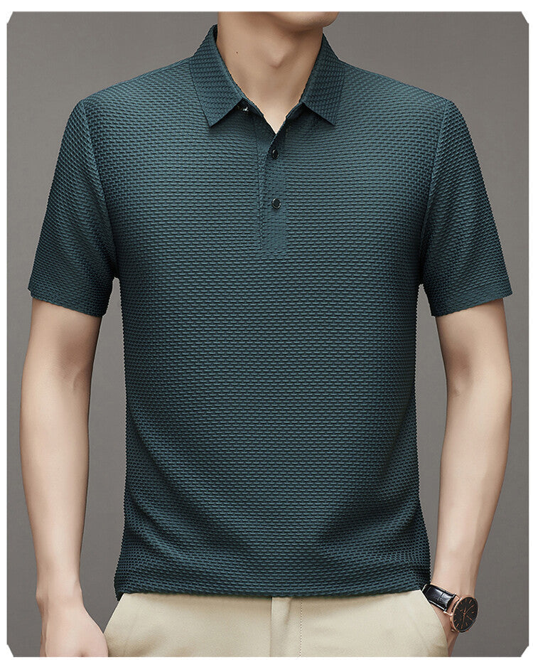 【50% DE DESCUENTO HOY】 CAMISA DE SEDA DE HIELO DE LUJO PARA HOMBRE - Compre 2 Envío gratis