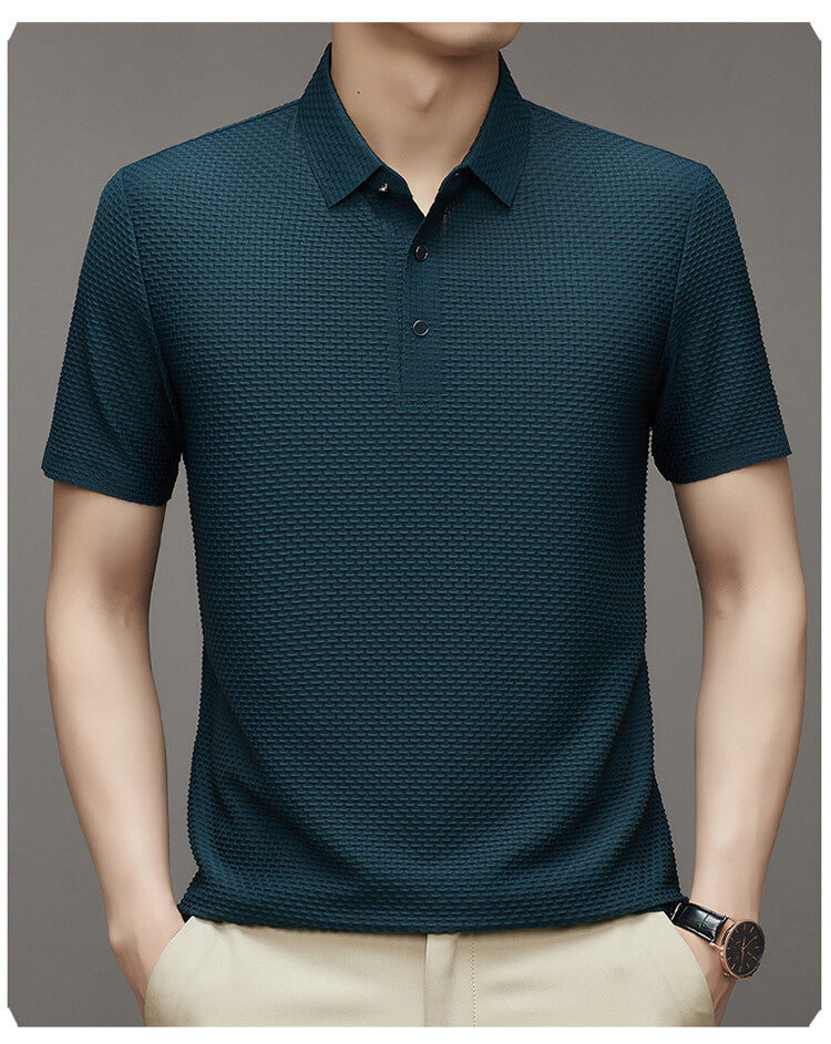 【50% DE DESCUENTO HOY】 CAMISA DE SEDA DE HIELO DE LUJO PARA HOMBRE - Compre 2 Envío gratis