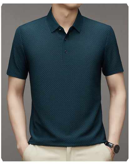 【50% DE DESCUENTO HOY】 CAMISA DE SEDA DE HIELO DE LUJO PARA HOMBRE - Compre 2 Envío gratis