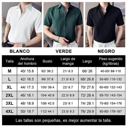 Camisa Waffle para hombre de alta calidad 2023【49% de descuento】