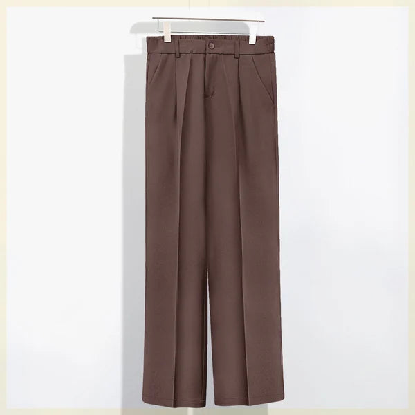 🔥nueva venta caliente🔥Pantalón de traje casual de algodón mercerizado drapeado para hombre