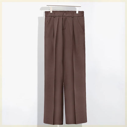 🔥nueva venta caliente🔥Pantalón de traje casual de algodón mercerizado drapeado para hombre