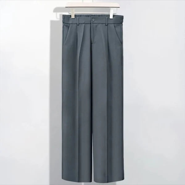 🔥nueva venta caliente🔥Pantalón de traje casual de algodón mercerizado drapeado para hombre