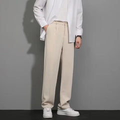 🔥nueva venta caliente🔥Pantalón de traje casual de algodón mercerizado drapeado para hombre