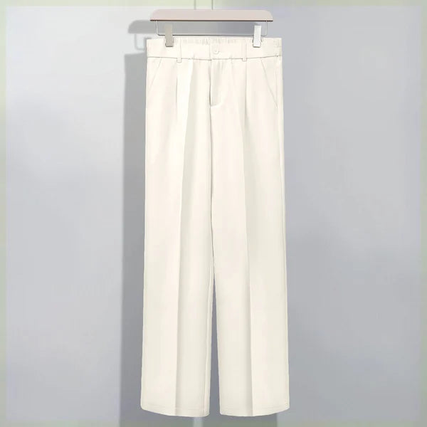 🔥nueva venta caliente🔥Pantalón de traje casual de algodón mercerizado drapeado para hombre