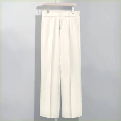 🔥nueva venta caliente🔥Pantalón de traje casual de algodón mercerizado drapeado para hombre