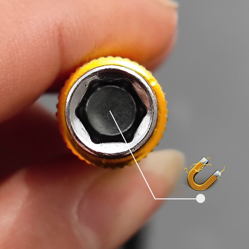 🔥Compra 1 y obten 1 gratis🔥Portapuntas de extensión universal flexible de metal con vástago hexagonal