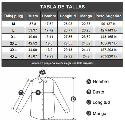 Camisa POLO premium con solapa y manga larga tipo gofre para hombre 🔥40% de descuento🔥