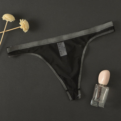 Tanga de bikini fina de malla de seda sexy para hombre