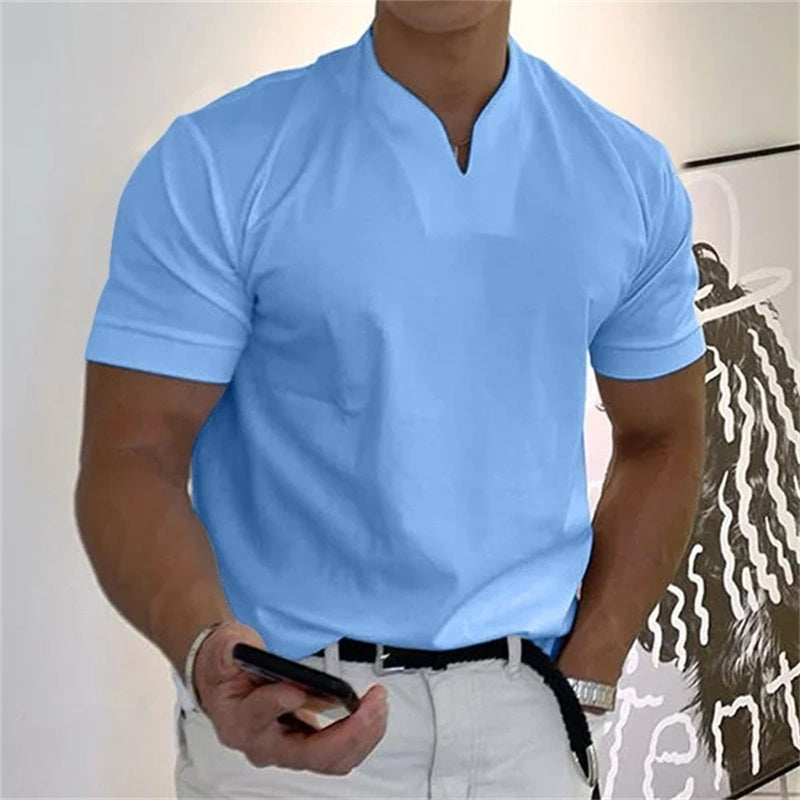⏰ ¡Ahora con 50% de descuento! 💎 Camiseta de fitness de manga corta para caballeros y hombres de negocios