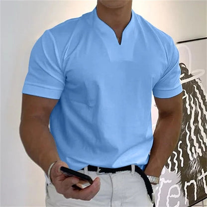 ⏰ ¡Ahora con 50% de descuento! 💎 Camiseta de fitness de manga corta para caballeros y hombres de negocios