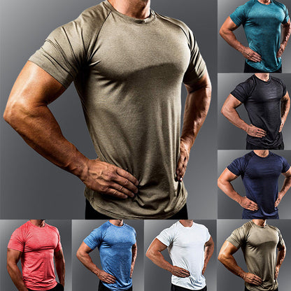 🔥2023 nuevo 🔥 Camiseta deportiva para correr de secado rápido y alta elasticidad para hombre, mangas cortas deportivas (compre 2 piezas con envío gratis)