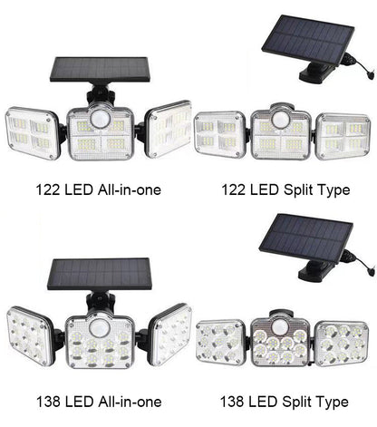 🔥Aplique solar de inducción LED de tres cabezales
