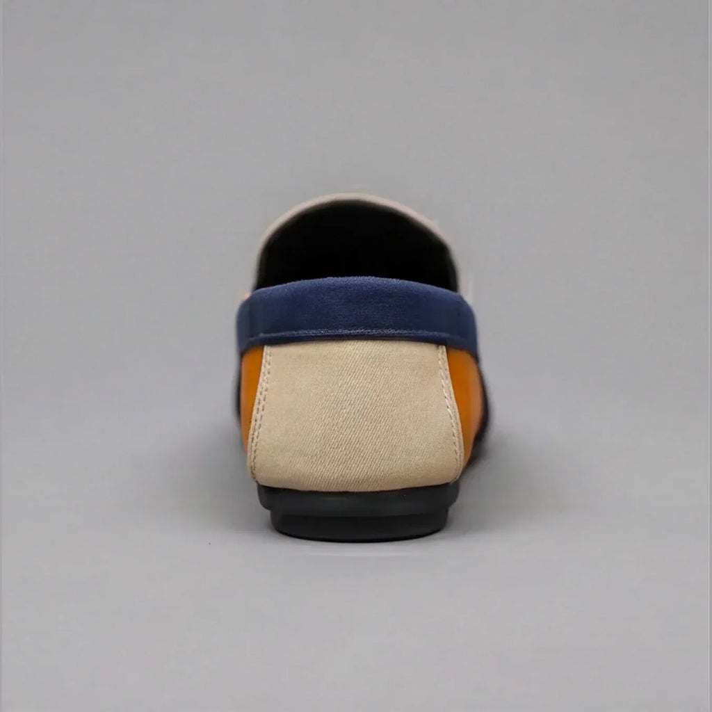 Mocasines de Lona para Hombre Estilo Patchwork