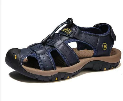 Zapatos de playa cómodos de cuero para exteriores【Compra 2 pares, envío gratis】