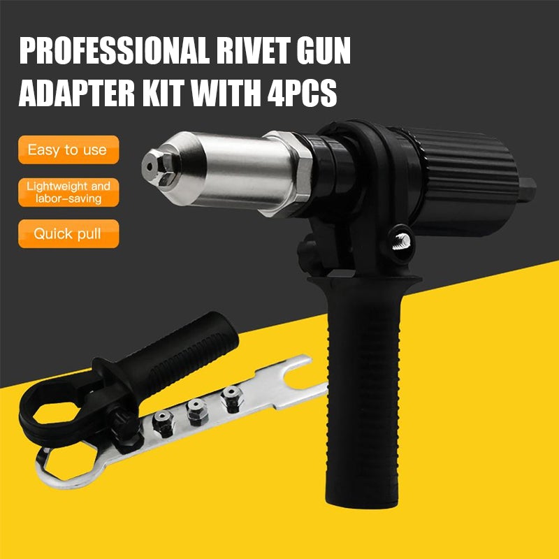 Kit de adaptador de pistola de remache profesional con 4 piezas【Compra 2 envío gratis】