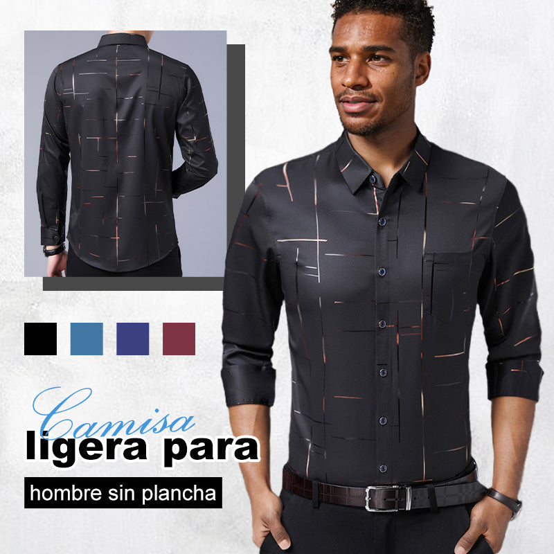 👔 SIEMPRE IMPECABLE | Camisa Antiarrugas para Hombre -50%