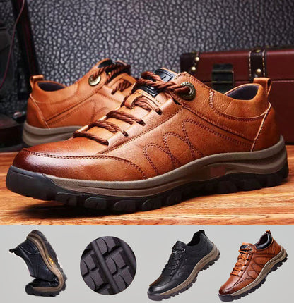 [50% rebajado] Zapatos casuales de cuero con costura a mano para hombre