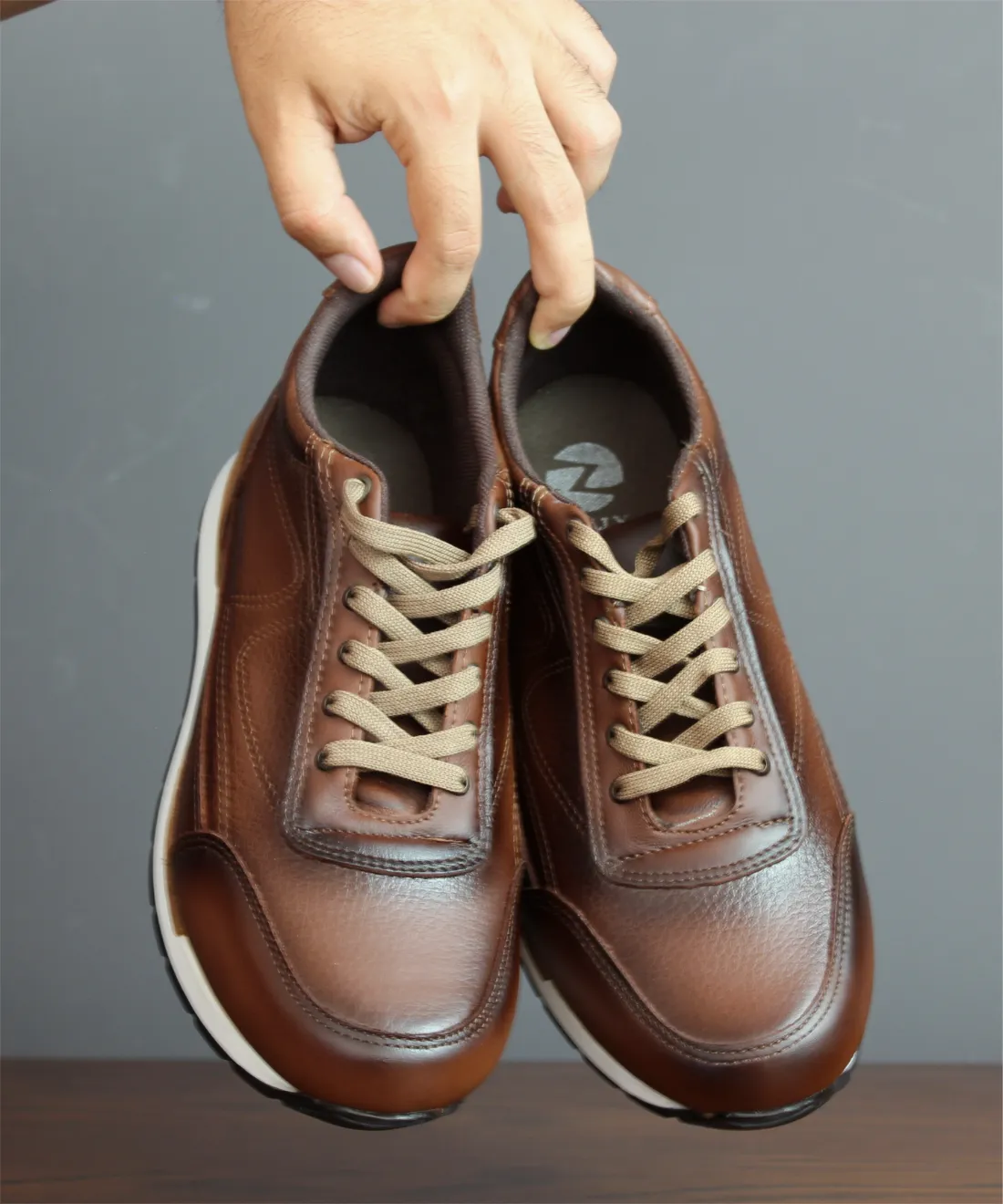 Tenis Casuales de Piel para Hombre – 2 Pares