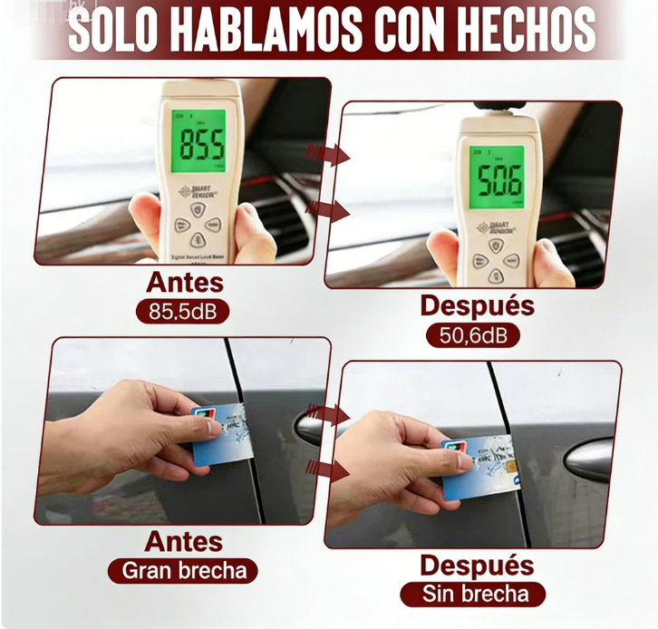 🚗✨ Tira de Sellado Automotriz de 5 Orificios – A Prueba de Polvo y Absorción de Impactos para una Protección Óptima 🛡️💥