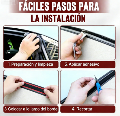 🚗✨ Tira de Sellado Automotriz de 5 Orificios – A Prueba de Polvo y Absorción de Impactos para una Protección Óptima 🛡️💥