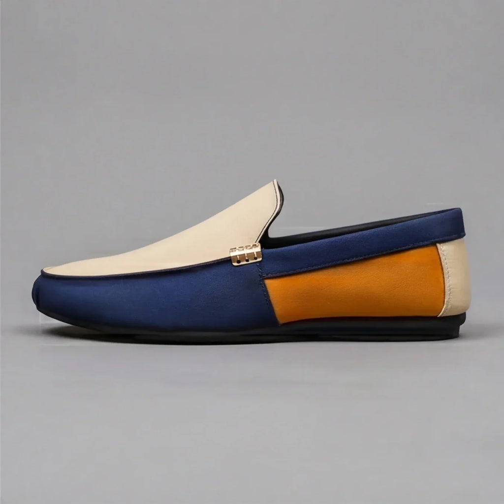 Mocasines de Lona para Hombre Estilo Patchwork