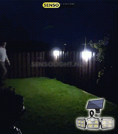 🔥Aplique solar de inducción LED de tres cabezales