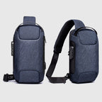 Bandolera Antirrobo para Hombre con Candado y Puerto USB - vista 2