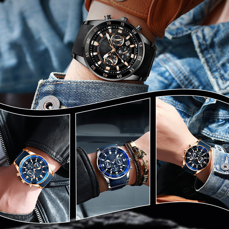 💎⌚ ¡OFERTA 50% OFF! Reloj de Cuarzo Multifuncional para Hombre – Elegante, Moderno y Resistente al Agua