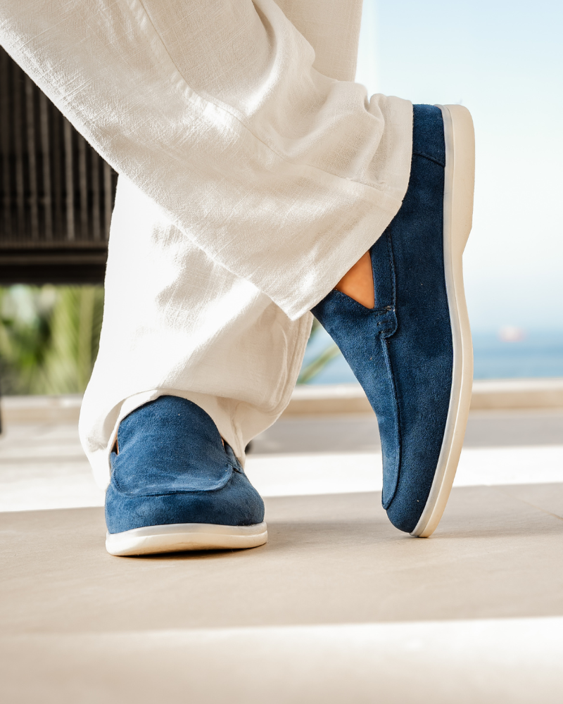 Mocasines de Gamuza para Hombre con Plantilla de Apoyo