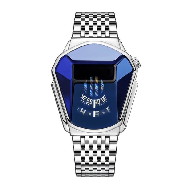Reloj de pulsera para hombre Tecnología de acero inoxidable Reloj de cuarzo de moda（Compra 2 envío gratis））