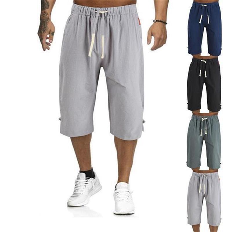 Bermuda de Algodón y Lino para Hombre - vista 2
