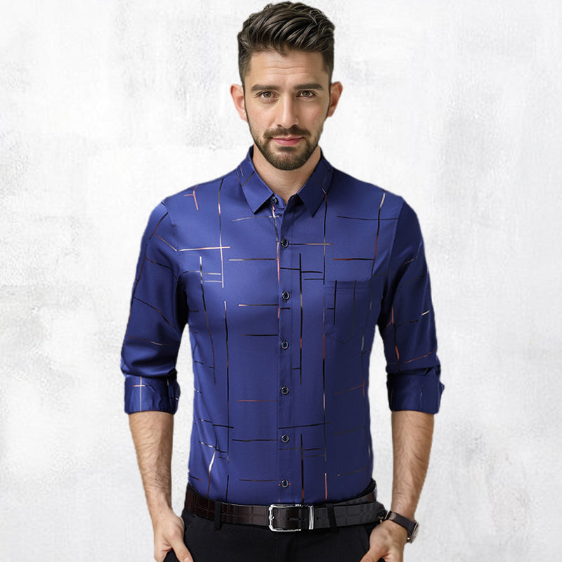 👔 SIEMPRE IMPECABLE | Camisa Antiarrugas para Hombre -50%