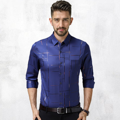 👔 SIEMPRE IMPECABLE | Camisa Antiarrugas para Hombre -50%