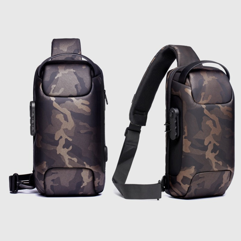 Bandolera Antirrobo para Hombre con Candado y Puerto USB - vista 4