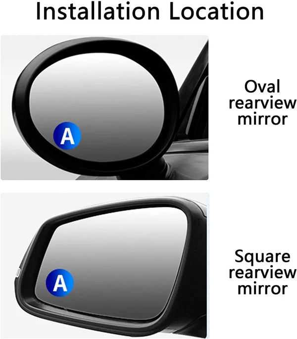Espejo de punto ciego para automóvil (1 PAR)